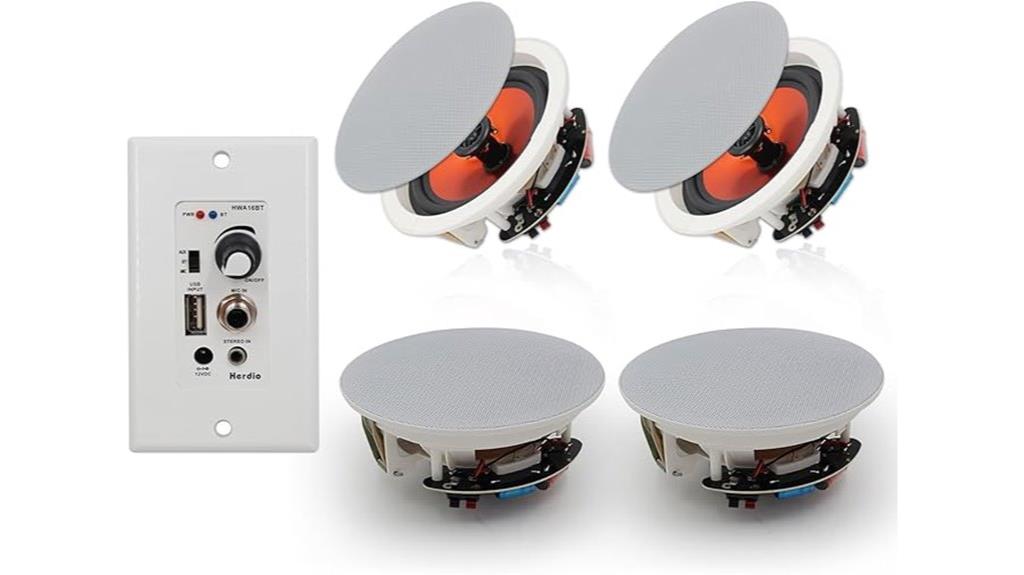 bluetooth in wall speakers system