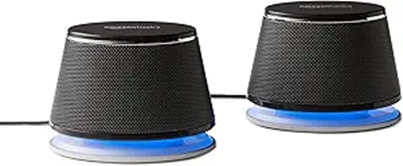 pc laptop stereo speakers