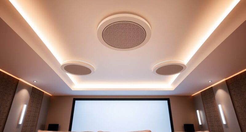 top in ceiling atmos speakers